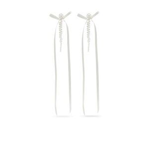 Simone Rocha Women Bow Ribbon Drip Earrings